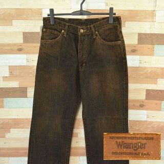 ラングラー(Wrangler)の【Wrangler】 美品 タグ付き ラングラー ダークブラウン ジーンズ 32(デニム/ジーンズ)