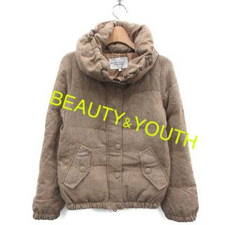 ビューティアンドユースユナイテッドアローズ(BEAUTY&YOUTH UNITED ARROWS)のBEAUTY&YOUTH  ダウンジャケット ツイード　冬アウター(ダウンジャケット)