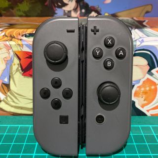 ニンテンドースイッチ(Nintendo Switch)のジョイコン 左右　グレー  動作品(その他)