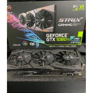 エイスース(ASUS)のROG-STRIX-GTX1080TI-O11G-GAMING(PCパーツ)