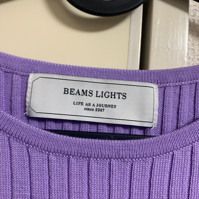 Ray BEAMS(レイビームス)のBEAMS LIGHTS  ニット トップス カットソー  パープル レディースのトップス(ニット/セーター)の商品写真