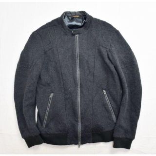 ディーゼル(DIESEL)のDIESEL BLACK GOLD ウール ライダースジャケット ブルゾン M(ライダースジャケット)