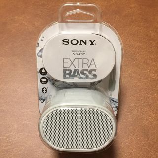 ソニー(SONY)のソニー ワイヤレスポータブルスピーカー SRS-XB01 W(スピーカー)