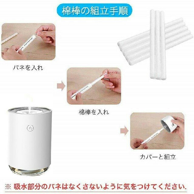 加湿器用　フィルター　綿棒　5本 セット スマホ/家電/カメラの生活家電(加湿器/除湿機)の商品写真