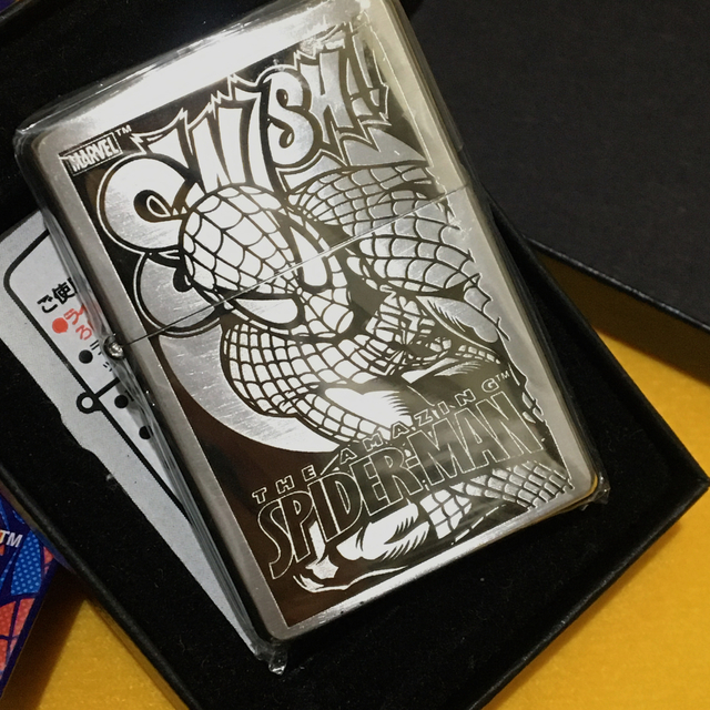 Zippo スティールスパイダー 立体メタル スパイダーマン