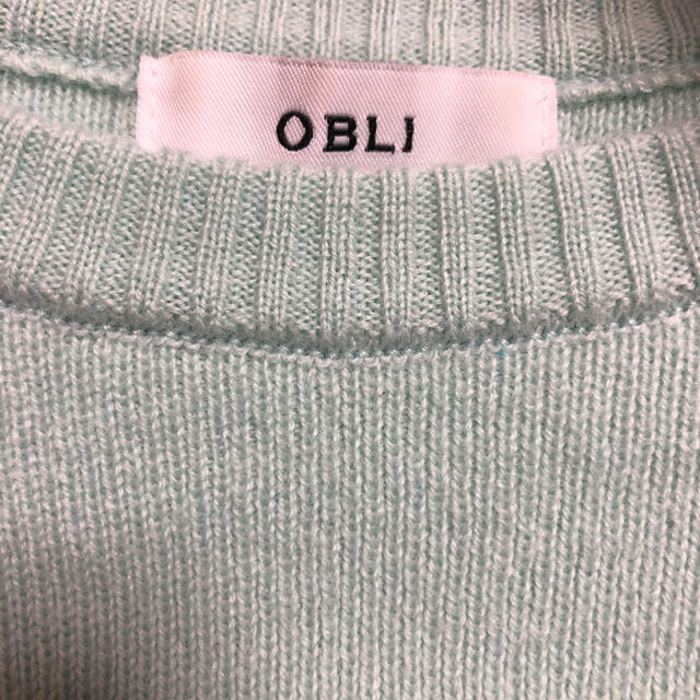 OBLI ミントニット レディースのトップス(ニット/セーター)の商品写真