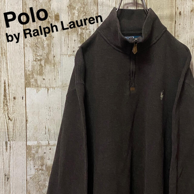 Ralph Lauren(ラルフローレン)のポロバイラルフローレン　ハーフジップ　スウェット　トレーナー　ワンポイントロゴ メンズのトップス(スウェット)の商品写真