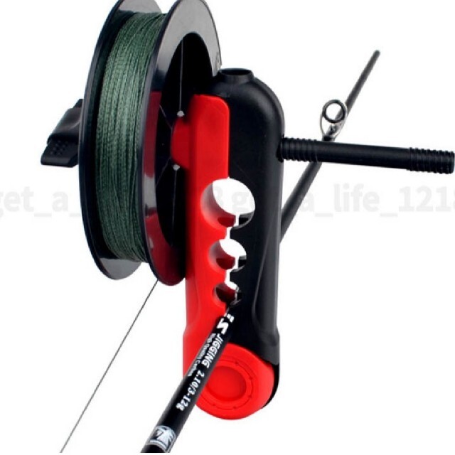 針結び器　釣り糸巻き機2台セット スポーツ/アウトドアのフィッシング(釣り糸/ライン)の商品写真