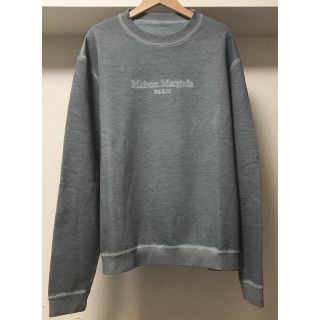 【美品】  Maison Margiela / メゾンマルジェラ | 2020 | オーバーサイズ  Vネックニット 切替 スウェット トレーナー | 46 | ブラック | メンズ