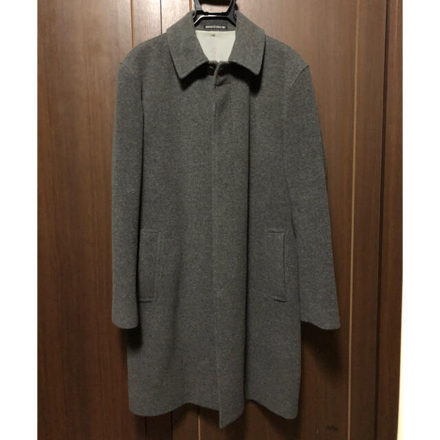 COMME CA DU MODE(コムサデモード)の【値下げ】INED homme カシミヤ混 ステンカラーコート グレー メンズのジャケット/アウター(ステンカラーコート)の商品写真