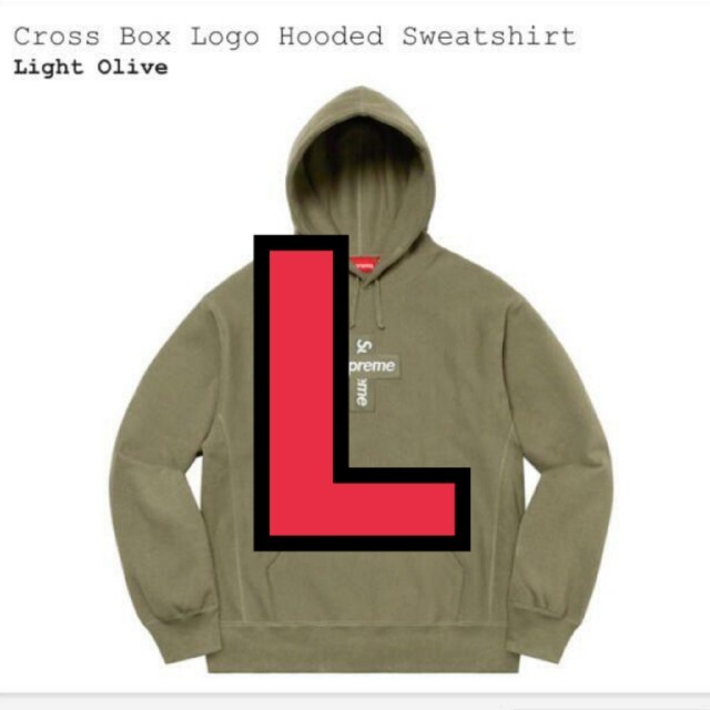 売れ筋アイテムラン Supreme - supreme cross box logo hooded olive Lサイズ パーカー 売れ筋アイテムラン Supreme - supreme cross box logo hooded olive Lサイズ パーカー