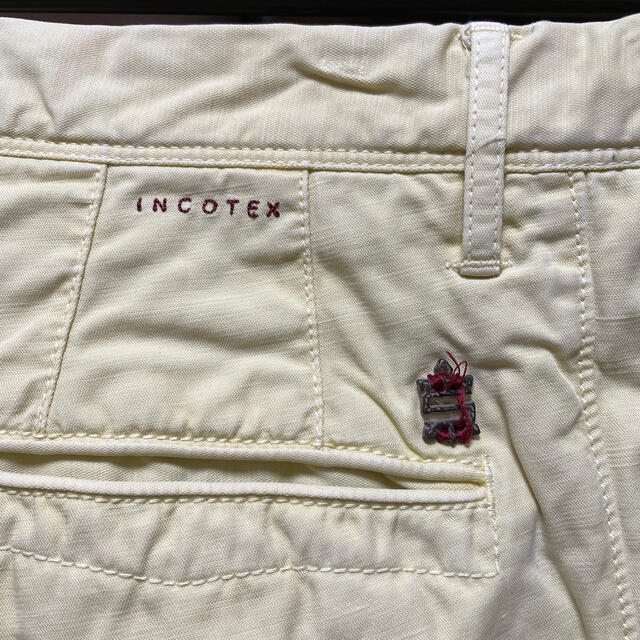 INCOTEX(インコテックス)のincotex コットンリネンパンツ（黄色） メンズのパンツ(チノパン)の商品写真