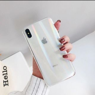 iphone xs ケース　オーロラ(iPhoneケース)