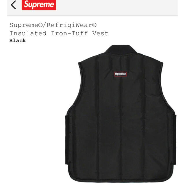 値下げ M Supreme refrigiwear Vest Black