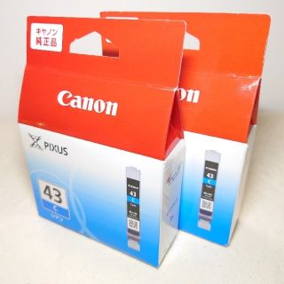 キヤノン(Canon)の訳アリ Canon キヤノン インクタンク シアン ✕2セット(PC周辺機器)