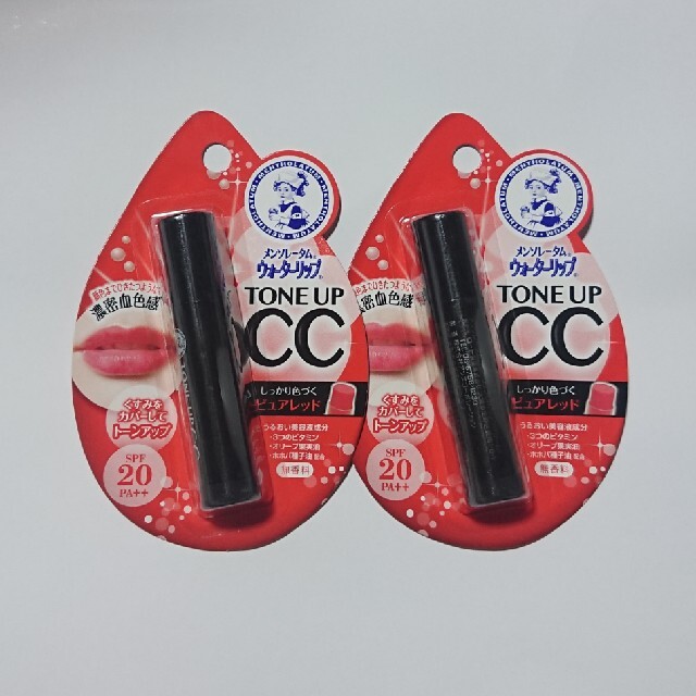 メンソレータム - ウォーターリップ トーンアップCC ピュアレッド(4.5g)の通販 by J-tyΦ's shop|メンソレータムならラクマ メンソレータム - ウォーターリップ トーンアップCC ピュアレッド(4.5g)の通販 by J-tyΦ's shop|メンソレータムならラクマ