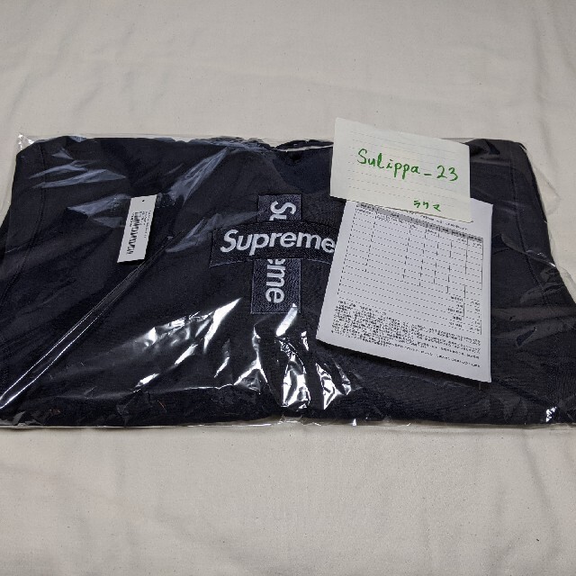 Supreme(シュプリーム)のSupreme cross box logo hooded navy M (2) メンズのトップス(パーカー)の商品写真