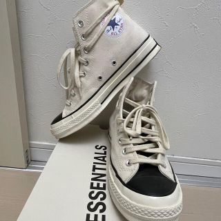 コンバース(CONVERSE)のconvers×essentials  チャックテイラー　ハイ　ホワイト(スニーカー)