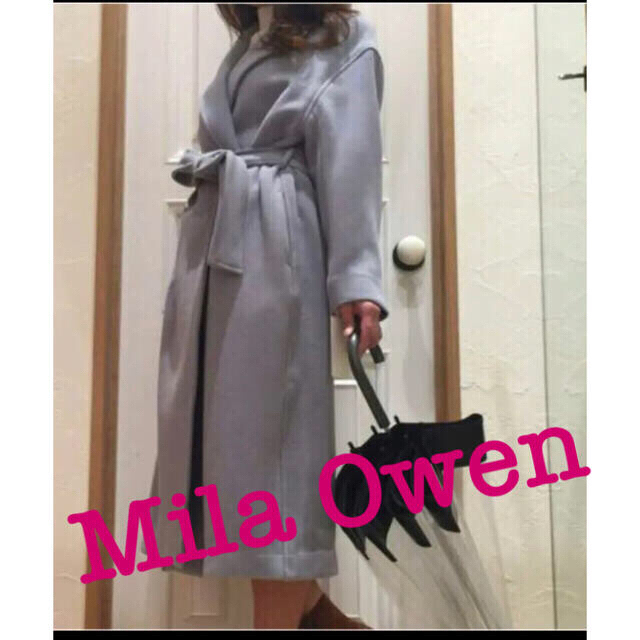 Mila Owen(ミラオーウェン)の最終値下げ！Mila Owen ガウンロングコート レディースのジャケット/アウター(ロングコート)の商品写真
