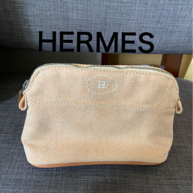 お値下げ 新品未使用 エルメス HERMES ボリードポーチ ミニコットン