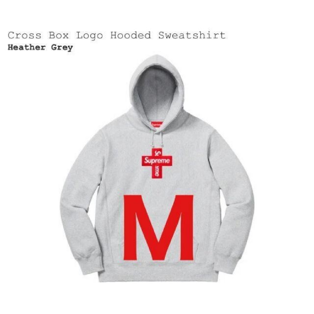 トップスCross Box Logo Hooded Sweatshirt