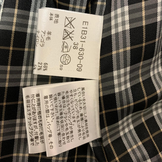 60%OFF】 ❣️サイズ38M バーバリー ピーコート 黒 アルパカ
