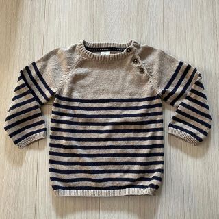 ザラキッズ(ZARA KIDS)のZARA ベビー服　ボーダーセーター(ニット/セーター)