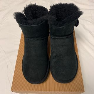 アグ(UGG)のUGG  アグ　ムートンブーツ　レディース　ブラック　24cm(ブーツ)