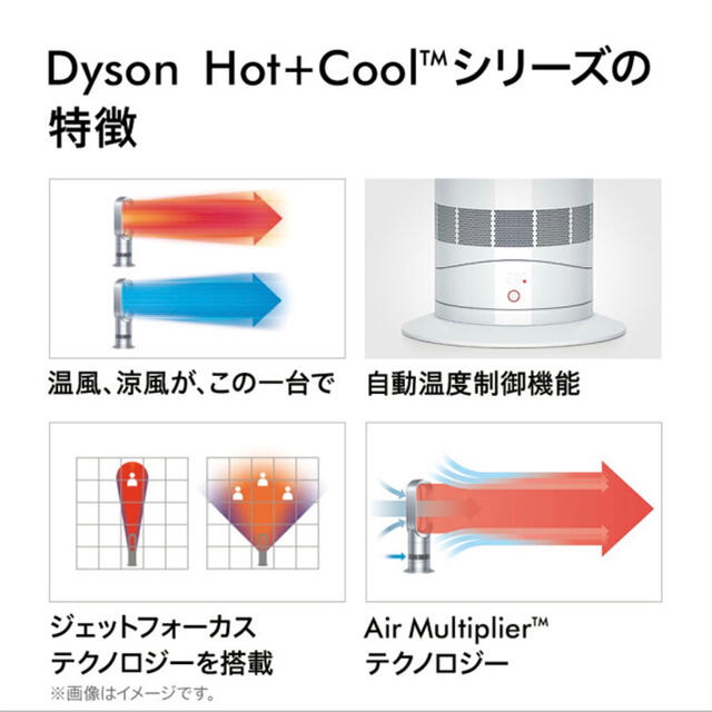 Dyson(ダイソン)の新品未開封　ダイソン Dyson Hot+Cool AM09IB   スマホ/家電/カメラの冷暖房/空調(ファンヒーター)の商品写真