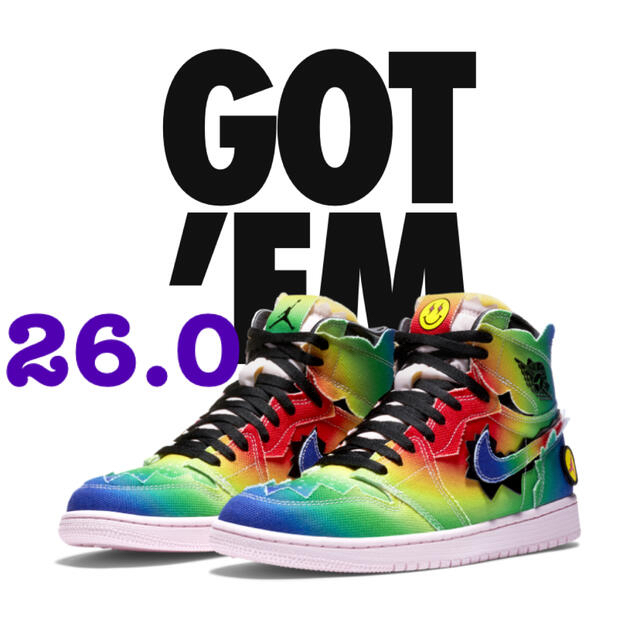 27.0 SNKRS J BALVIN × NIKE AIR JORDAN 1