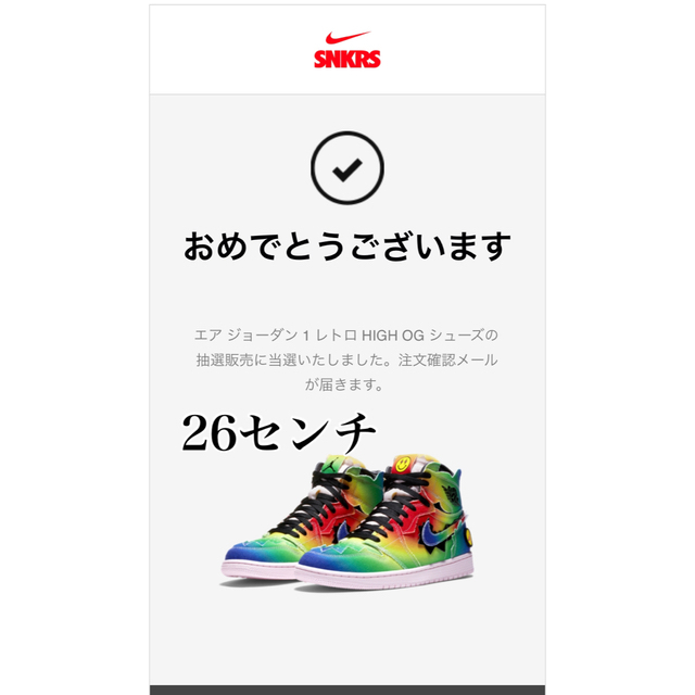 NIKEエアジョーダン1  J BALVIN Jバルヴィン