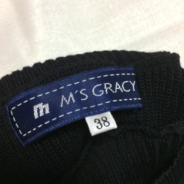 M'S GRACY(エムズグレイシー)のエムズグレイシー　リボン　ハイネックセーター レディースのトップス(ニット/セーター)の商品写真