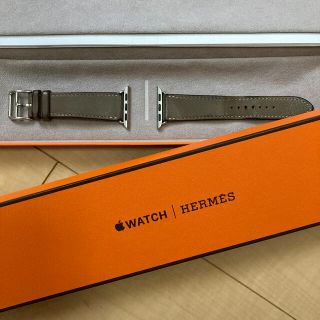 エルメス(Hermes)のエルメス　アップルウォッチ　38.40mm エトゥープ(レザーベルト)