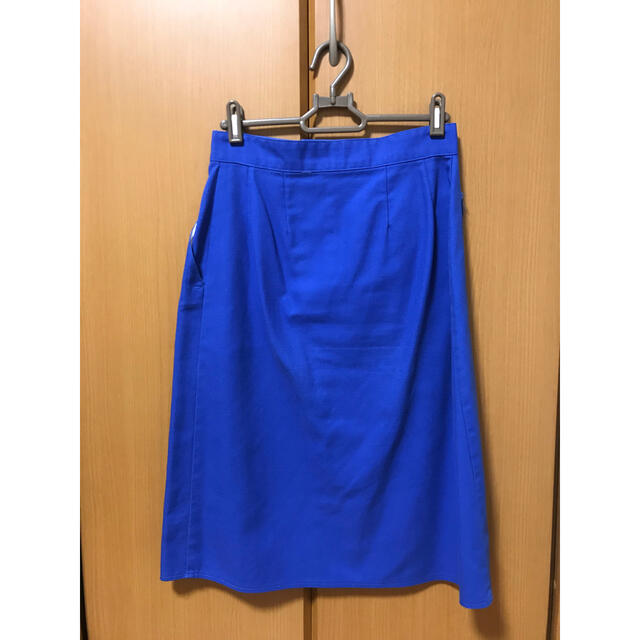 DANTON(ダントン)のDANTON 膝下スカート　ブルー レディースのスカート(ひざ丈スカート)の商品写真
