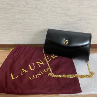 【美品】LAUNER ロウナー チェーン ショルダーバッグ LONDON