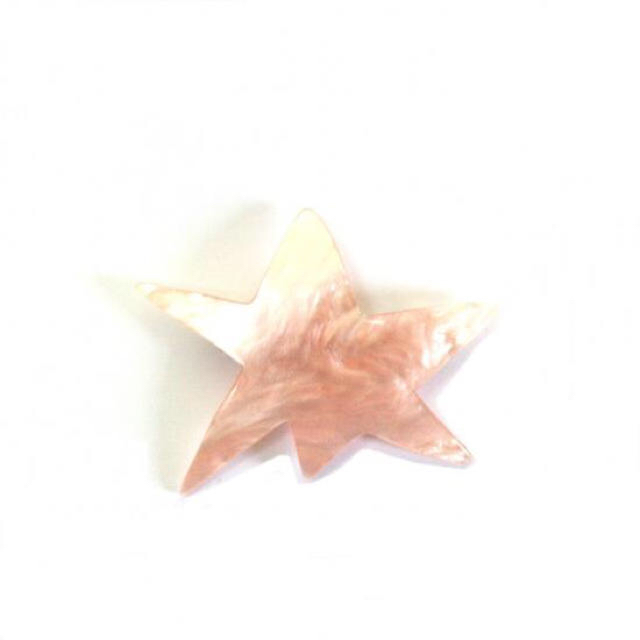 sAn♡ギザギザバレッタ♡パールピンク レディースのヘアアクセサリー(バレッタ/ヘアクリップ)の商品写真