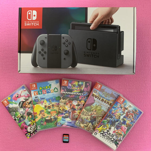 本体Nintendo Switch （美品）　ソフト6本及びSwitchケース付き