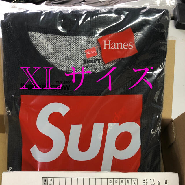 supreme/hanes thermal crew 1 pack