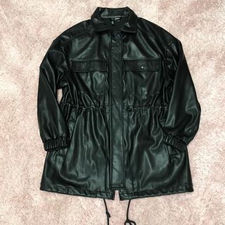 エイチアンドエム(H&M)の今季トレンド！H&M レザー風ジャケット ブラック(その他)