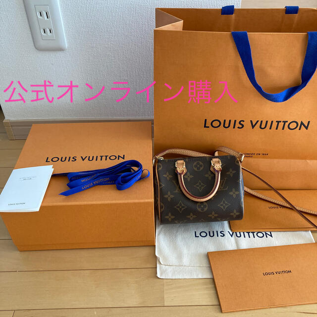 定番人気! - VUITTON LOUIS ルイ ショルダーバッグ ナノスピーディ