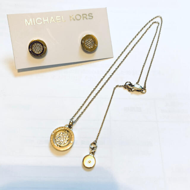 Michael Kors(マイケルコース)のマイケルコース　ネックレス&ピアス　セット レディースのアクセサリー(ネックレス)の商品写真