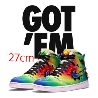 ナイキ(NIKE)のJ Balvin Nike Air Jordan 1 27cm (スニーカー)