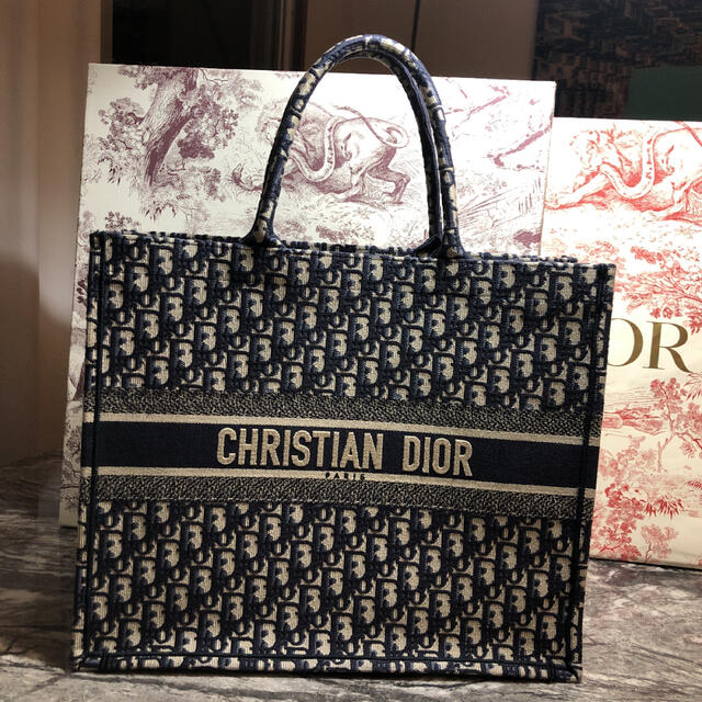 ミラーノ様専用出品 美品 Dior ブックトート ラージサイズ ディオール