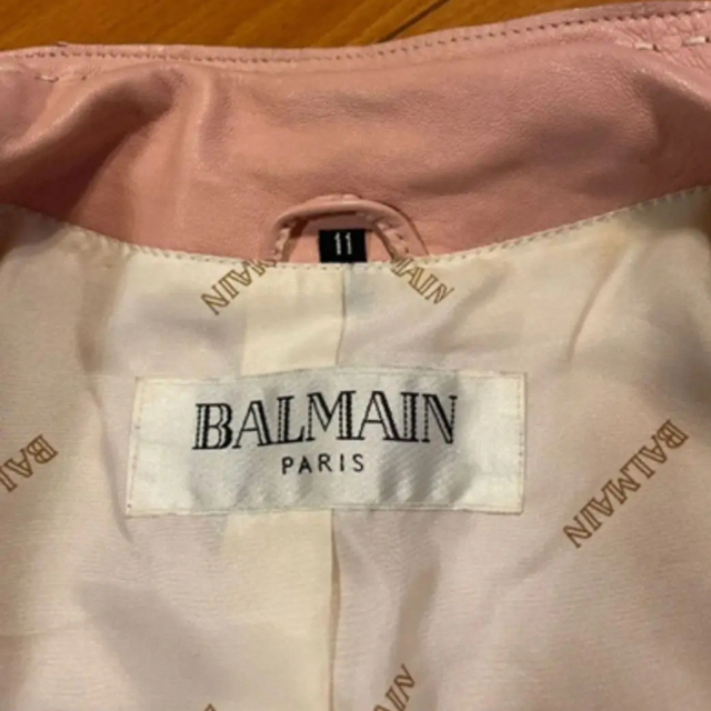 BALMAIN(バルマン)の［バルマン］ラムレザージャケット レディースのジャケット/アウター(テーラードジャケット)の商品写真