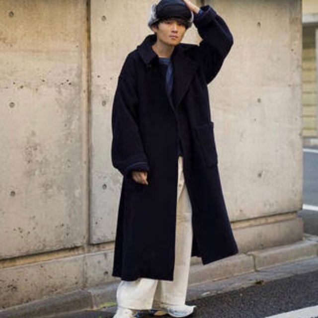 【セール】 - Dulcamara ATHA ネイビー COAT MAXI MELTON DOUBLE チェスターコート 【セール】 - Dulcamara ATHA ネイビー COAT MAXI MELTON DOUBLE チェスターコート