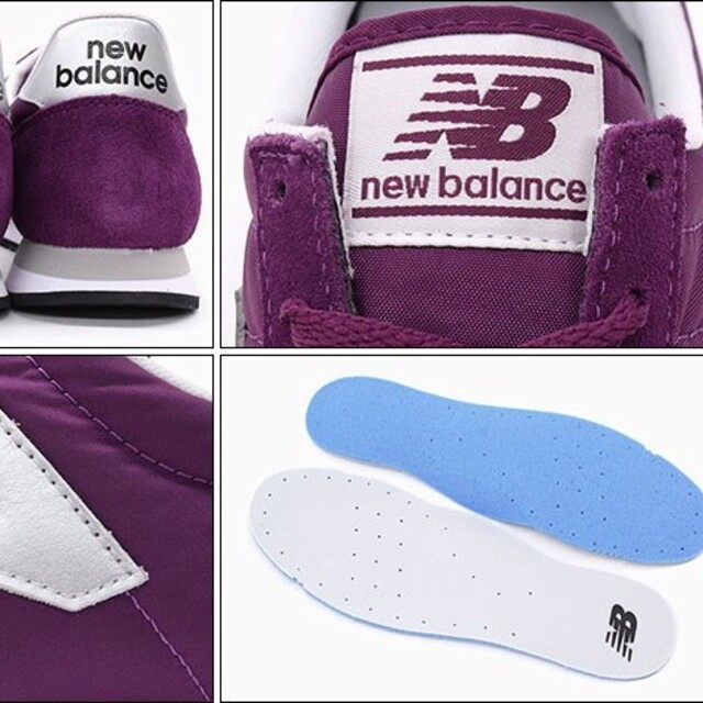 New Balance(ニューバランス)の箱タグ付き☆New balance 秋冬カラー❕25.0cm パープル×シルバー レディースの靴/シューズ(スニーカー)の商品写真