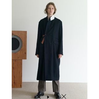 サンシー(SUNSEA)のSUNSEA DOUBLE-BREASTED COAT 【VELVET・2】(チェスターコート)