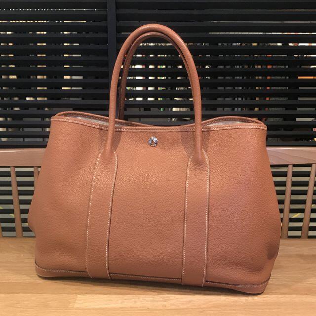 【美品】♢HERMES♢ガーデンパーティーpm 〈ブラック〉