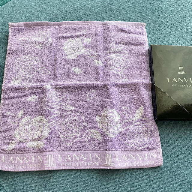 LANVIN(ランバン)のLANVIN ハンカチタオル　新品未使用品 レディースのファッション小物(ハンカチ)の商品写真