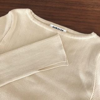 ロンハーマン(Ron Herman)のロンハーマン別注 オーラリー リブニット リブカットソー ivory(Tシャツ(長袖/七分))